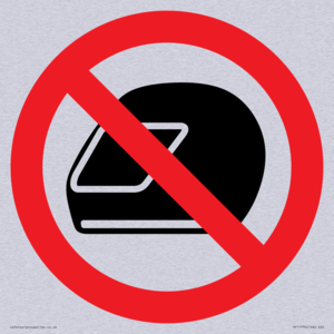 P920 Prohibition: No motorcycle helmets